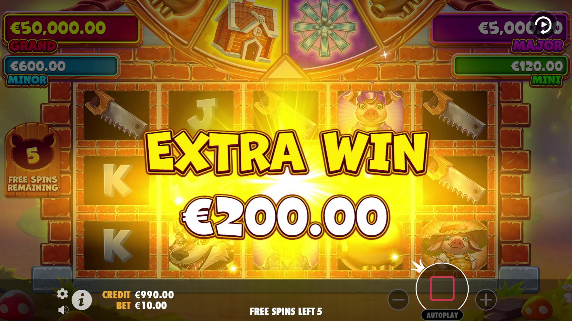 Brick House Bonanza - screenshot with slot description 2